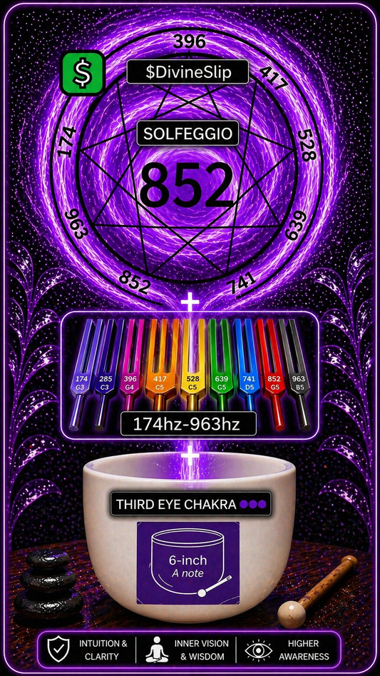 852hz SOLFEGGIO + A NOTE SINGING BOWL + TUNING FORKS (SLEEP 🛌 +BRAIN REGENERATION 🧠) VOL. 2