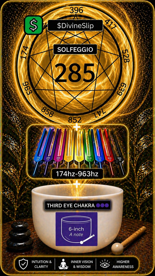 285hz SOLFEGGIO + A NOTE SINGING BOWL + TUNING FORKS (GROUNDS LOWER CHAKRAS 🔴🟠🟡) VOL. 2