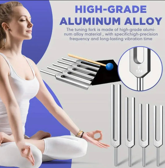 (174hz-963hz) (*UPGRADED*) Tuning Forks Solfeggio Frequency 9pcs FREE SHIPPING!!!