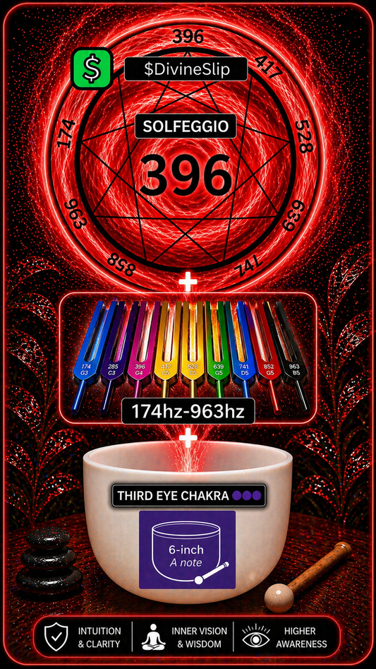 396hz SOLFEGGIO + A NOTE SINGING BOWL + TUNING FORKS (GROUNDS ROOT CHAKRA 🔴) VOL. 2